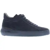 Blackstone Schoenen donkerblauw leer veter