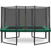 Magic Circle Pro Rechthoekige Trampoline 244 x 366 cm Groen met veiligheidsnet