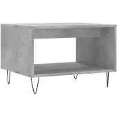 vidaXL Salontafel 60x50x40 cm bewerkt hout betongrijs