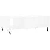 vidaXL Salontafel 104x60x35 cm bewerkt hout wit