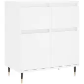 vidaXL Dressoir 60x35x70 cm bewerkt hout wit