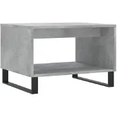 vidaXL Salontafel 60x50x40 cm bewerkt hout betongrijs