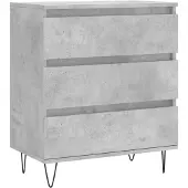 vidaXL Dressoir 60x35x70 cm bewerkt hout betongrijs