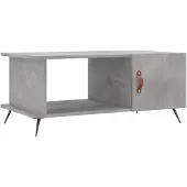 vidaXL Salontafel 90x50x40 cm bewerkt hout betongrijs