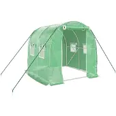 vidaXL Tuinkas met stalen frame 4 m² 2x2x2 m