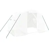 vidaXL Tuinkas met stalen frame 6 m² 3x2x2 m
