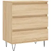 vidaXL Dressoir 60x35x70 cm bewerkt hout sonoma eikenkleurig