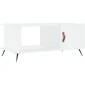 vidaXL Salontafel 90x50x40 cm bewerkt hout wit