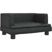 vidaXL Hondenmand 60x40x30 cm kunstleer zwart