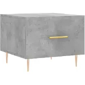 vidaXL Salontafel 50x50x40 cm bewerkt hout betongrijs