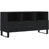 vidaXL Tv-meubel 102x36x50 cm bewerkt hout zwart