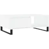 vidaXL Salontafel 90x60x35 cm bewerkt hout wit