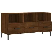 vidaXL Tv-meubel 102x36x50 cm bewerkt hout bruin eikenkleur