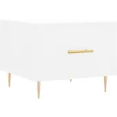 vidaXL Salontafel 50x50x40 cm bewerkt hout wit
