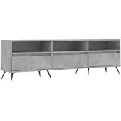 vidaXL Tv-meubel 150x30x44,5 cm bewerkt hout betongrijs