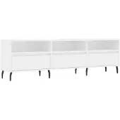 vidaXL Tv-meubel 150x30x44,5 cm bewerkt hout wit