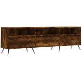 vidaXL Tv-meubel 150x30x44,5 cm bewerkt hout gerookt eikenkleurig