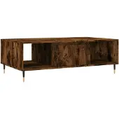 vidaXL Salontafel 104x60x35 cm bewerkt hout gerookt eikenkleurig