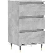 vidaXL Dressoir 40x35x70 cm bewerkt hout betongrijs