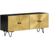 vidaXL Tv-meubel 110x30x45 cm massief mangohout