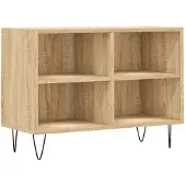 vidaXL Tv-meubel 69,5x30x50 cm bewerkt hout sonoma eikenkleurig