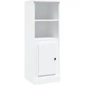 vidaXL Hoge kast 36,35,5x103,5 cm bewerkt hout wit