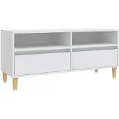 vidaXL Tv-meubel 100x34,5x44,5 cm bewerkt hout wit