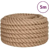vidaXL Touw 5 m lang 50 mm dik jute