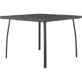 vidaXL Tuintafel 100x100x72 cm staalgaas antracietkleurig