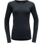 Devold - Breeze Woman Shirt - Merino-ondergoed XS, zwart/blauw
