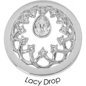 Quoins Disk QMB-64M-E Lacy Drop staal zilverkleurig (M)