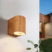 LumenXL Wandlamp in houtoptiek - Tommaso
