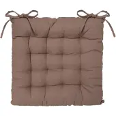 Atmosphera Stoelkussen - taupe - katoen - 38 x 6 cm - zitkussen - tuinstoelkussens