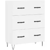 vidaXL Dressoir, wit, 69,5 x 34 x 90 cm, houtvezel