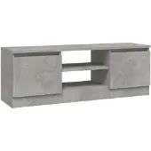 vidaXL Tv-meubel met deur 102x30x36 cm betongrijs