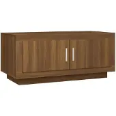 vidaXL Salontafel 102x50x45 cm bewerkt hout bruin eikenkleur