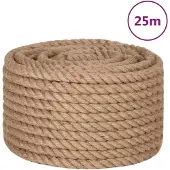vidaXL Touw 25 m lang 24 mm dik jute