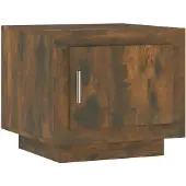 vidaXL Salontafel 51x50x45 cm bewerkt hout gerookt eikenkleurig
