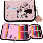 Disney Minnie Mouse - Double-flap etui met accessoires