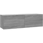 vidaXL Tv-wandmeubel 100x30x30 cm bewerkt hout grijs sonoma eikenkleur