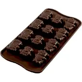 Silikomart EasyChoc Robochoc 21 cm silicone bruin