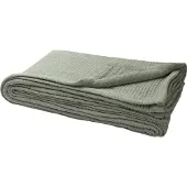 Yumeko Sprei Mousseline Katoen 240x260 Groen - Eco, Bio & Fairtrade