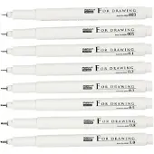 Creativ Company Fineliners 8 Stuks Zwart