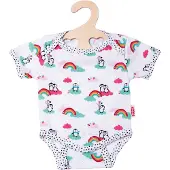 Heless Poppenromper Penguin Dots 28-35 Cm Katoen Wit