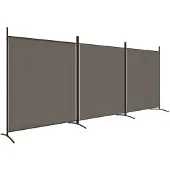 vidaXL Kamerscherm met 3 panelen 525x180 cm stof antracietkleurig
