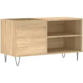 vidaXL Platenkast 85x38x48 cm bewerkt hout sonoma eikenkleurig