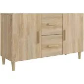 vidaXL Dressoir 100x36x60 cm bewerkt hout sonoma eikenkleurig