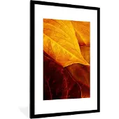 PosterMonkey Fotolijst incl. Poster - Leaves - 80x120 cm - Posterlijst