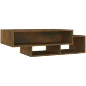 vidaXL Salontafel 105x55x32 cm bewerkt hout gerookt eikenkleurig