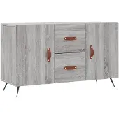 vidaXL Dressoir 100x36x60 cm bewerkt hout grijs sonoma eikenkleurig